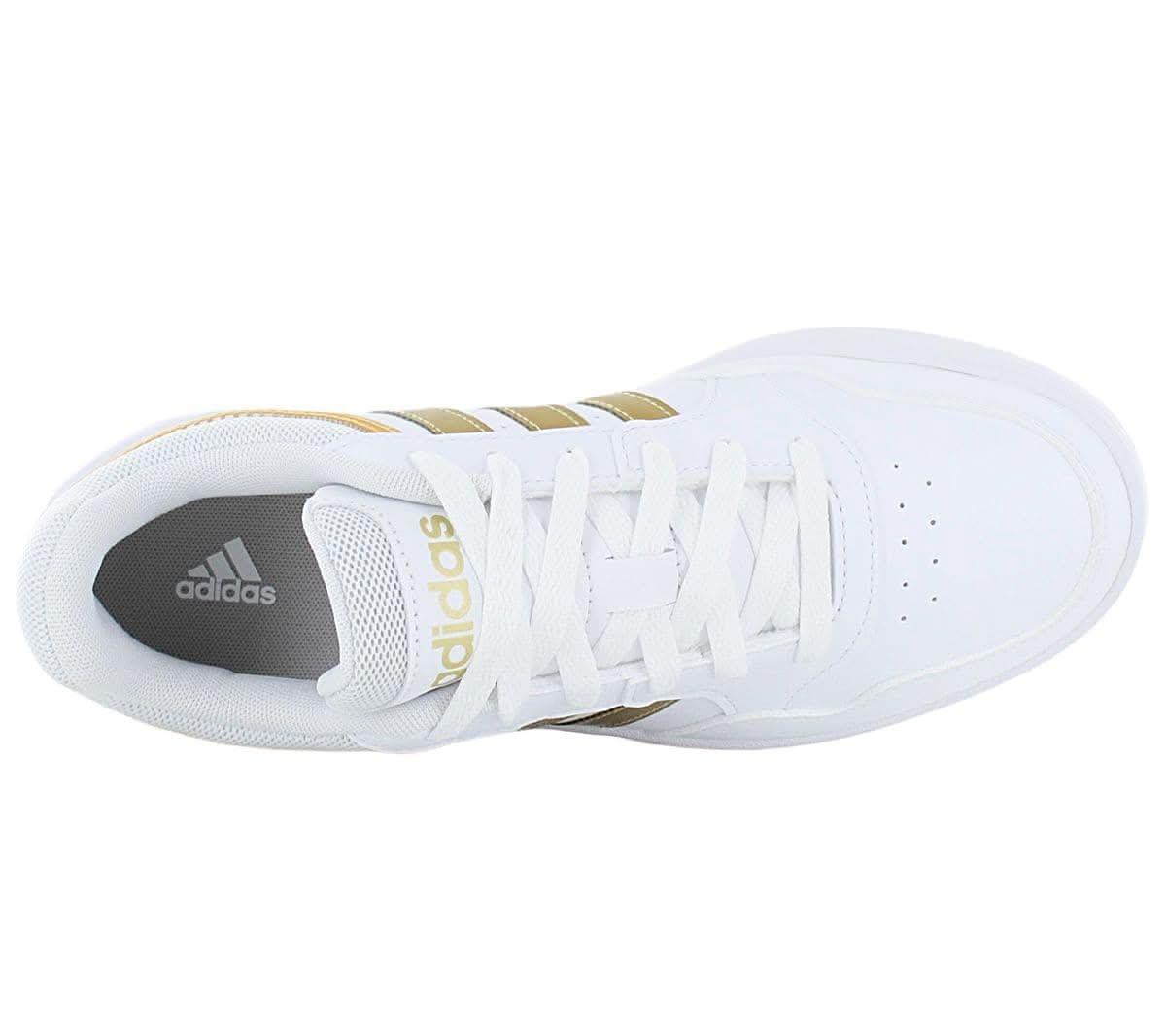 adidas HOOPS 3.0 Low - Damen Classic Schuhe Weiß - Gold HP7972 - Brandstyle24