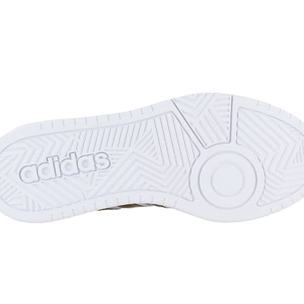 adidas HOOPS 3.0 Low - Chaussures Classiques Femme Blanc-Or HP7972