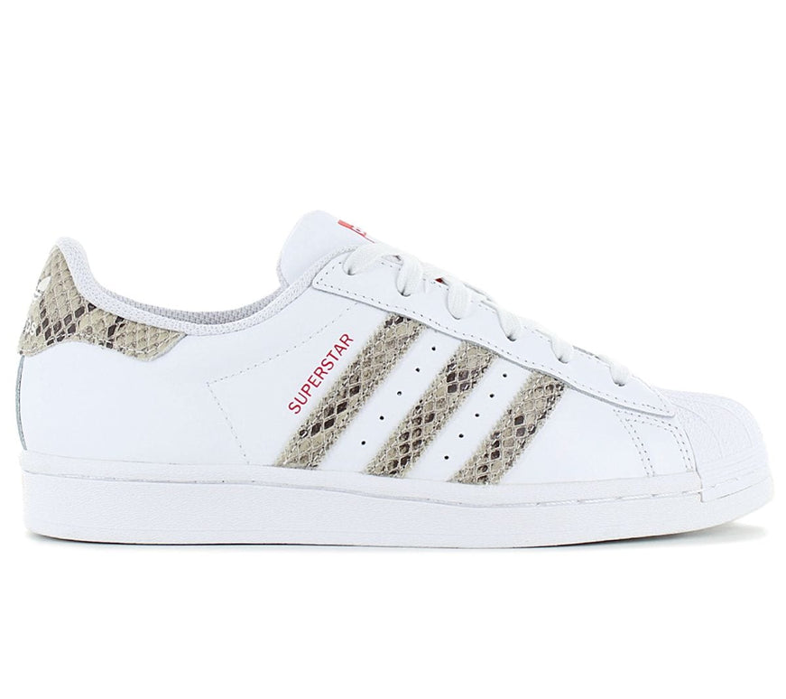 adidas Superstar W - White Snakeskin - Damen Sneakers Schuhe Weiß HQ1918
