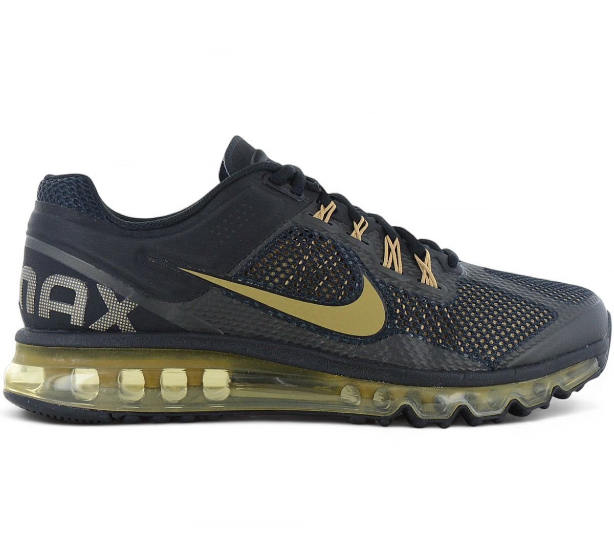 Nike Air Max 2013 - Herren Sneakers Schuhe Schwarz - Gold HQ1927 - 001 - Brandstyle24
