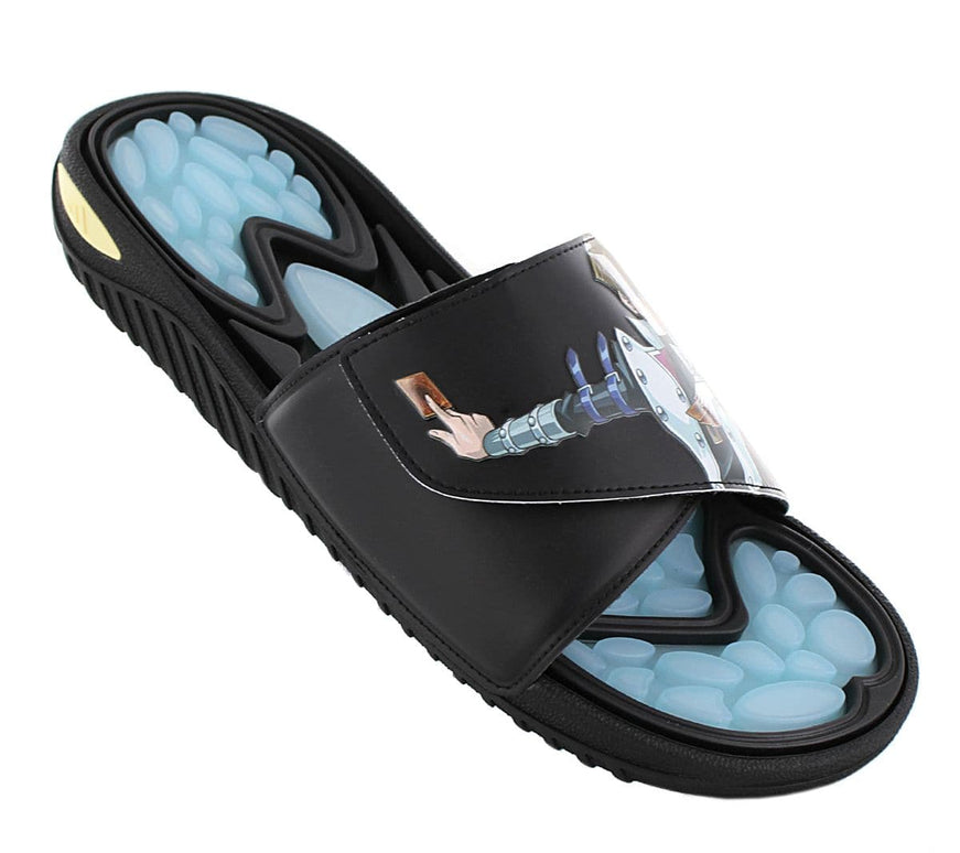 Adidas x YU-GI-OH - Reptossage Slides - Sandals Bathing Sandals Bathing Shoes Black HQ4276