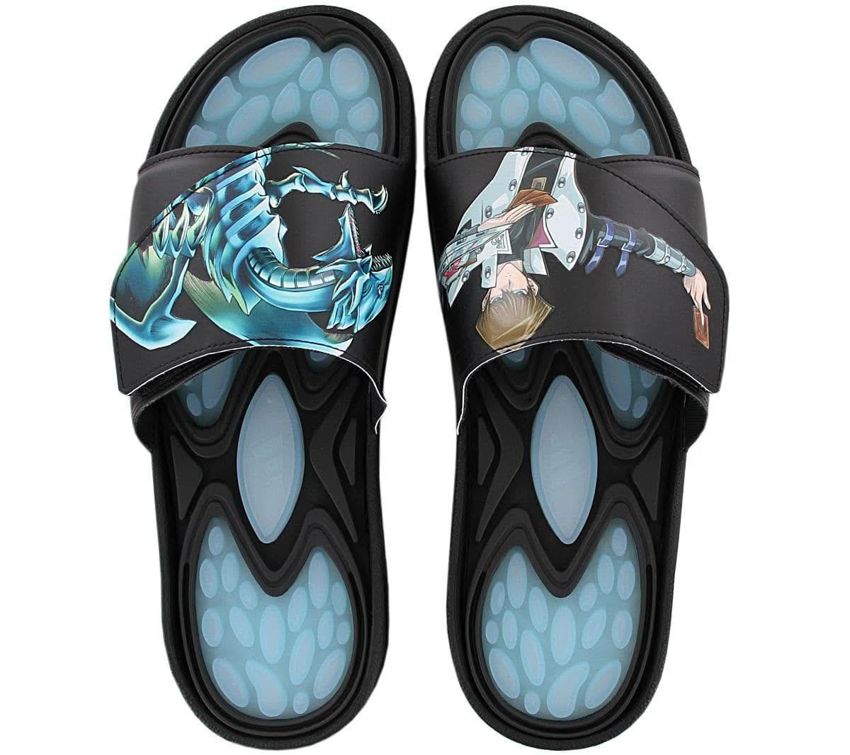 Adidas x YU - GI - OH - Reptossage Slides - Sandalen Badesandalen Badeschuhe Schwarz HQ4276 - Brandstyle24