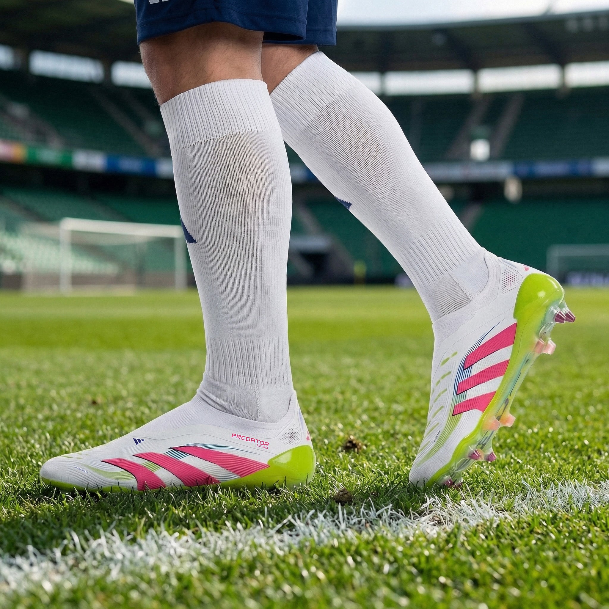 adidas PREDATOR ELITE Bağcıksız LL SG - Erkek Beyaz Futbol
