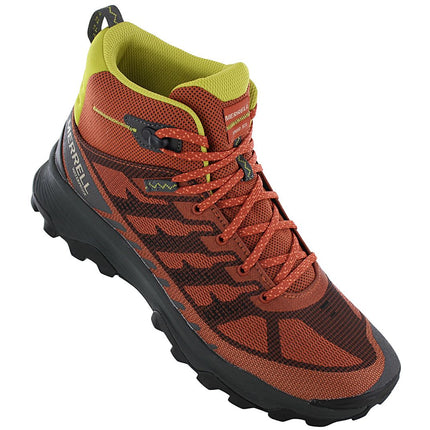 Merrell Speed Eco Mid WP Waterproof - Chaussures de randonnée pour hommes Bottes de trekking Orange J037545