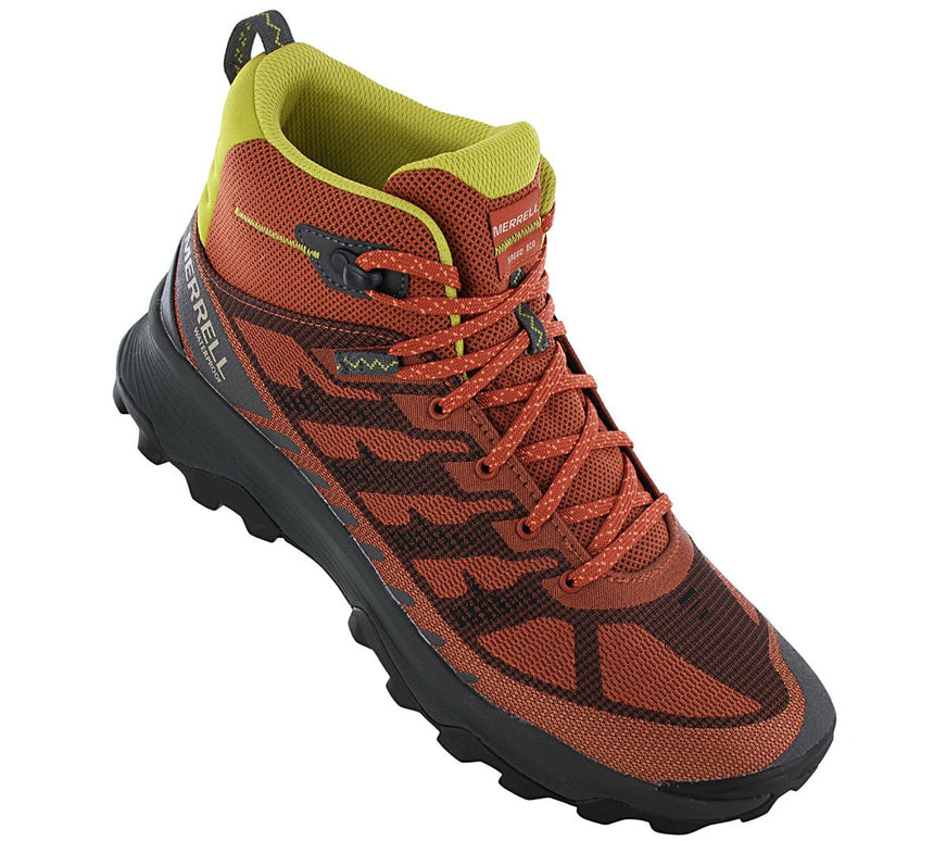 Merrell Speed Eco Mid WP Waterproof - Chaussures de randonnée pour hommes Bottes de trekking Orange J037545