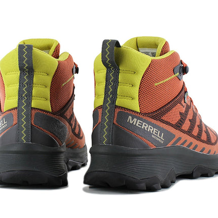 Merrell Speed Eco Mid WP Waterproof - Chaussures de randonnée pour hommes Bottes de trekking Orange J037545