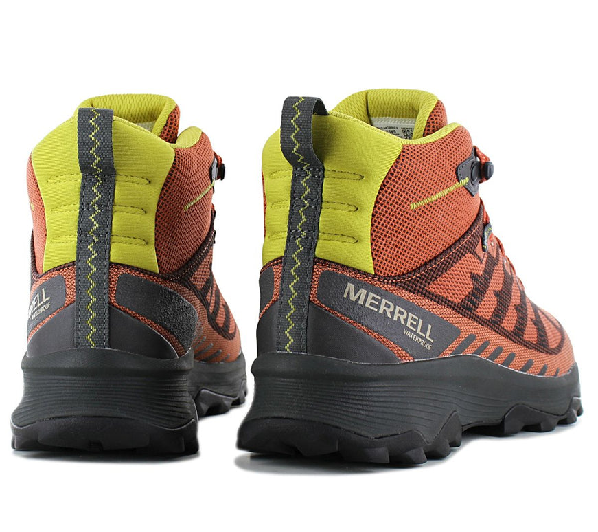 Merrell Speed Eco Mid WP Waterproof - Chaussures de randonnée pour hommes Bottes de trekking Orange J037545