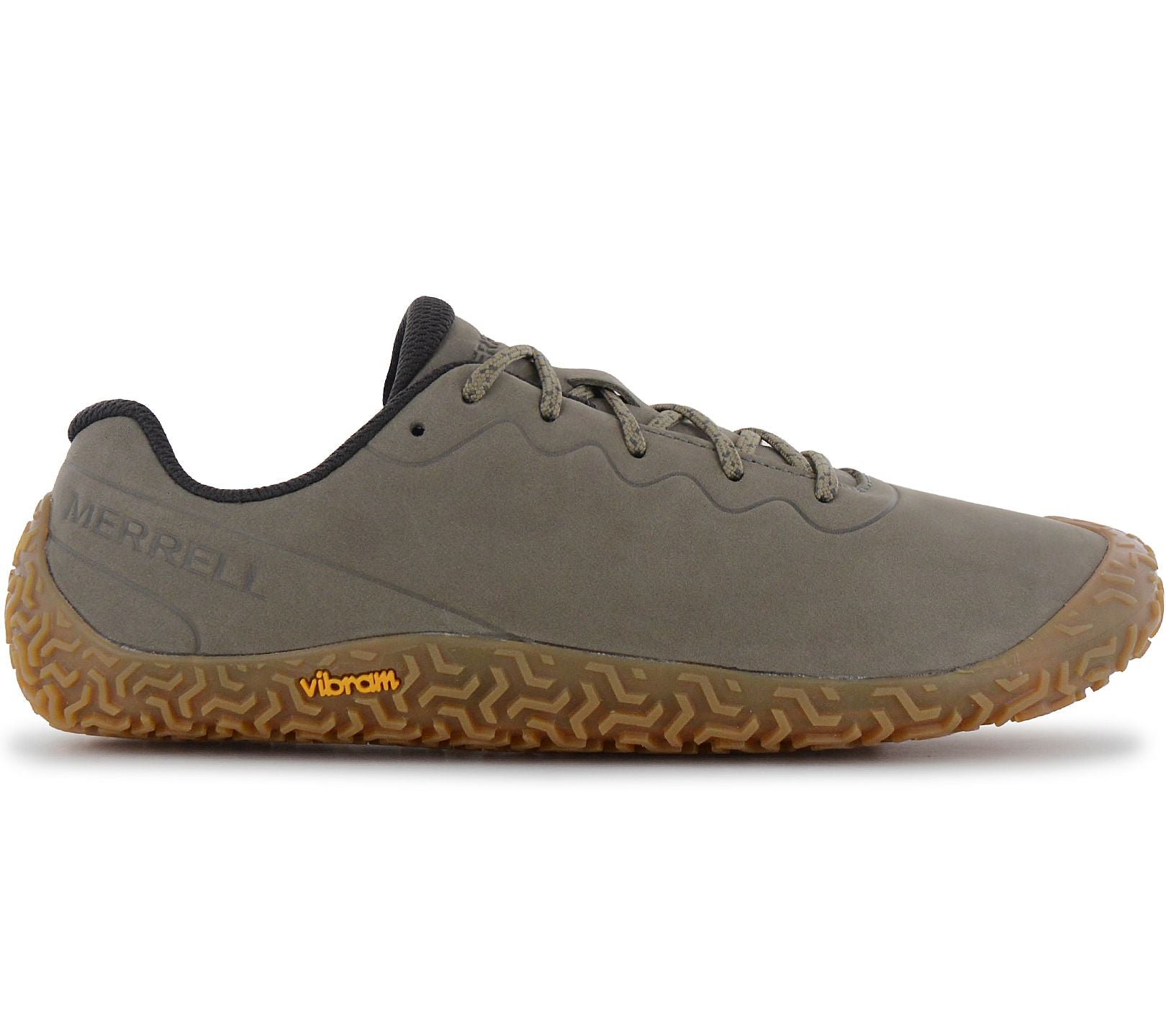 Merrell Vapor Glove 6 LTR Leather - Herren Barfußschuhe Barefoot Schuhe Olive-Grün J067937