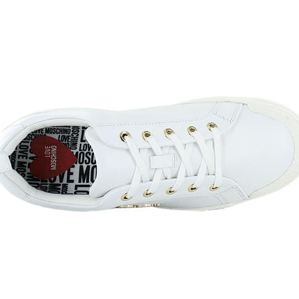 LOVE MOSCHINO Sneakers Leather - Damen Schuhe Weiß JA15625G0EIA0100