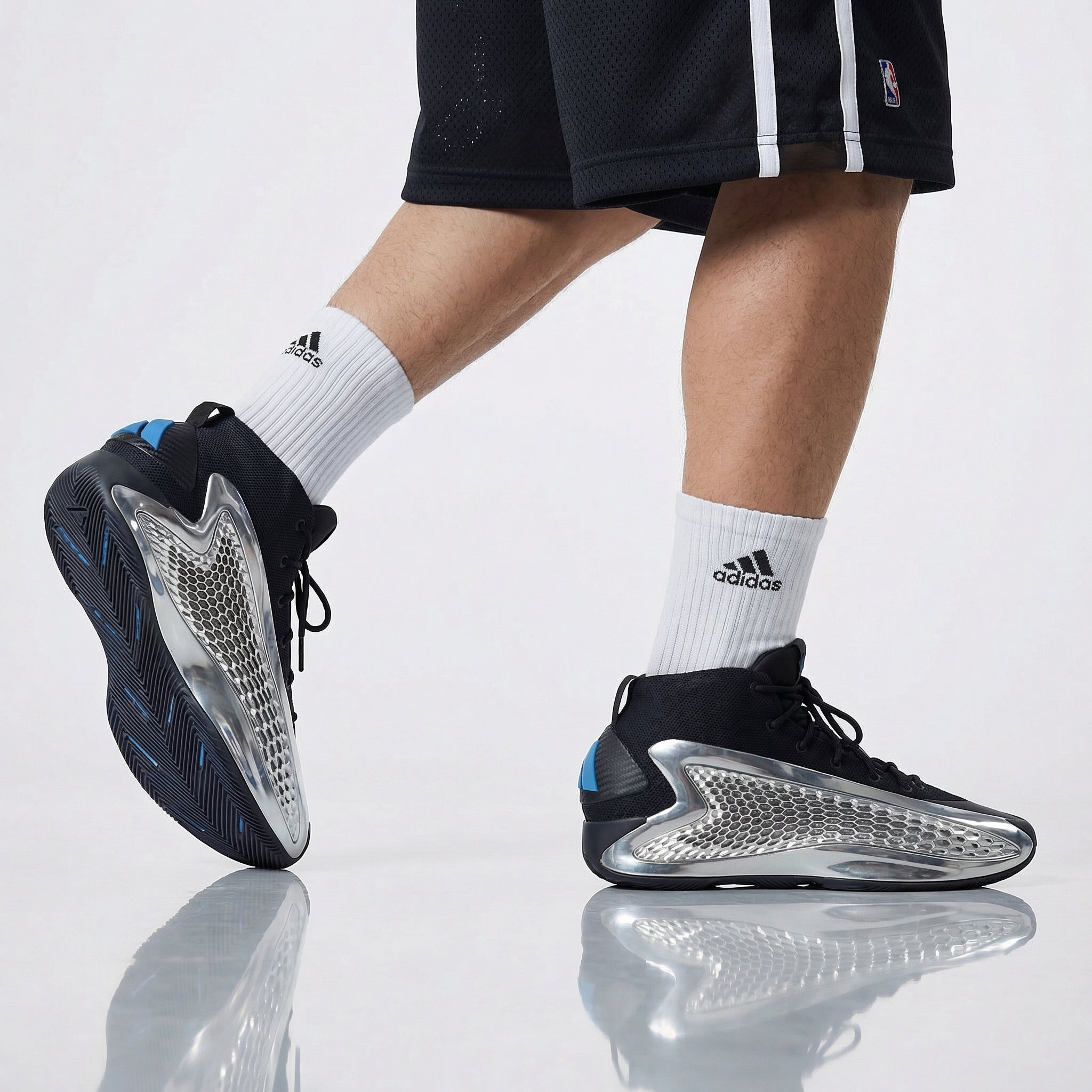 adidas AE Anthony Edwards 1 Low - Erkek Basketbol Ayakkabısı Siyah