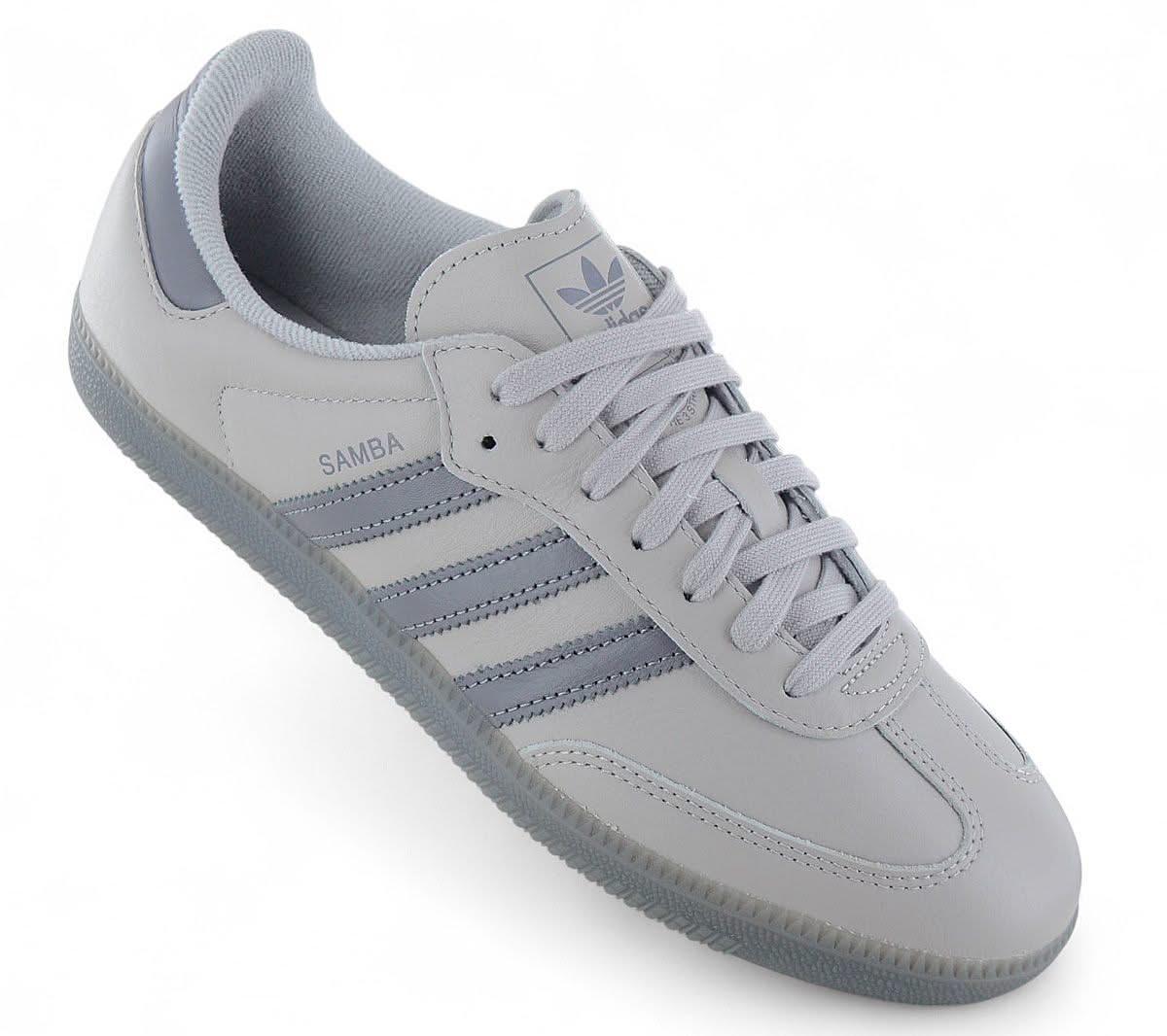 adidas Originals SAMBA Leather OG - Herren Sneakers Schuhe Leder Grau JI3207 - Brandstyle24