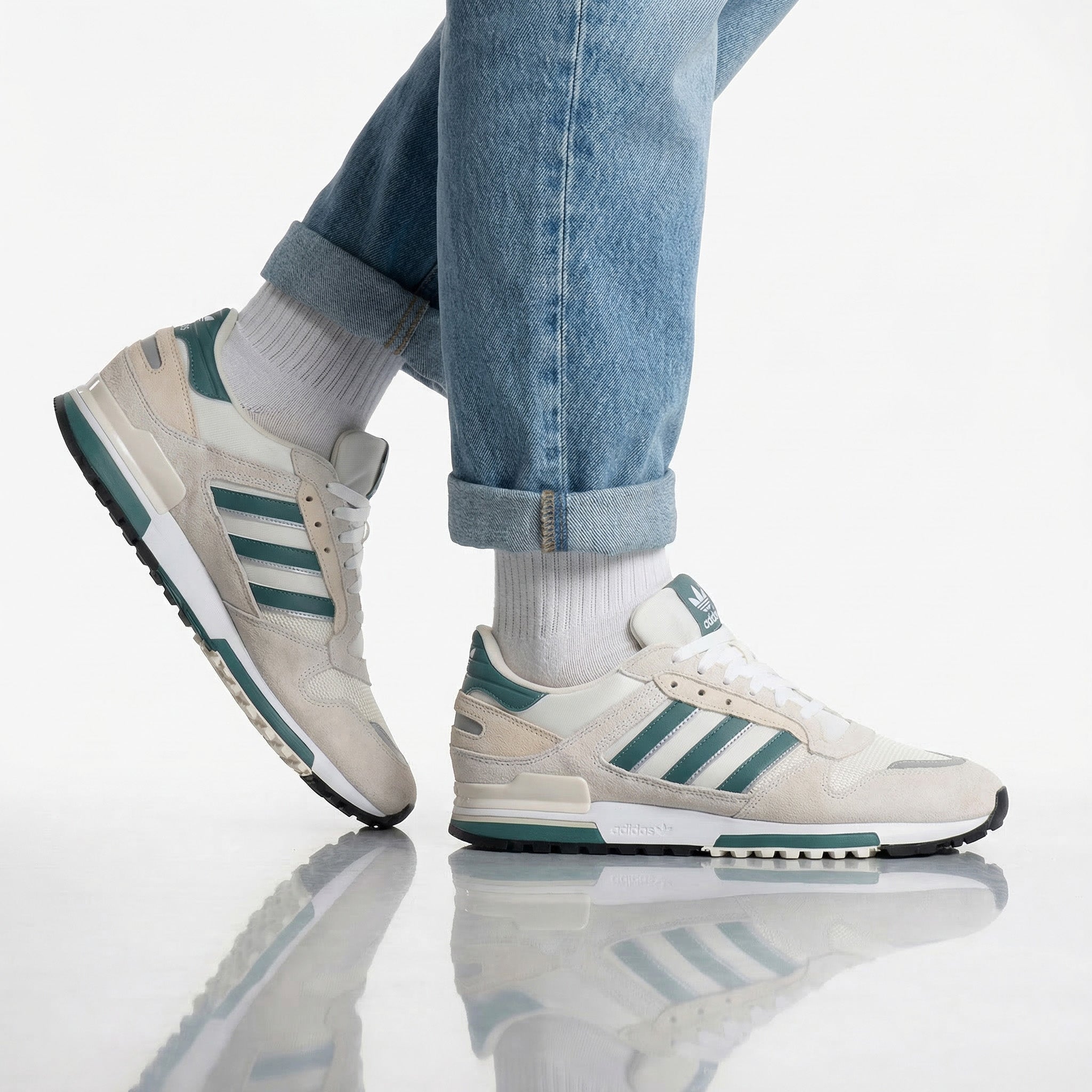 adidas Originals ZX 600 - Heren Schoenen Sneakers Wit JP8180