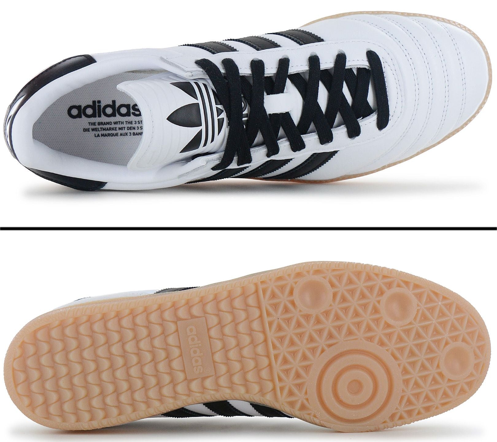 adidas gazelle silver green womens adidas Samba JP (Cloud White/Black/Gum) main image 1