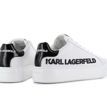 Karl Lagerfeld Maxi Kup - Chaussures Femme Sneaker Cuir Blanc KL62210-010