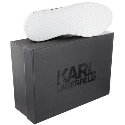 Karl Lagerfeld Maxi Kup - Damen Schuhe Sneaker Leder Weiß  KL62210-010