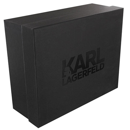 Karl Lagerfeld Kapri Whipstitch - Damesschoenen Sneaker Leer Zwart KL62572-000