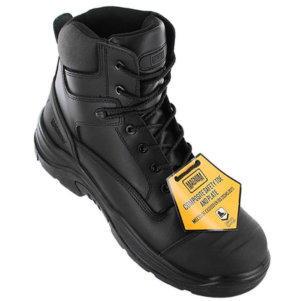 MAGNUM Roadmaster S3 CT CP - Botas de seguridad para hombre zapatos de seguridad cuero negro M801231-021