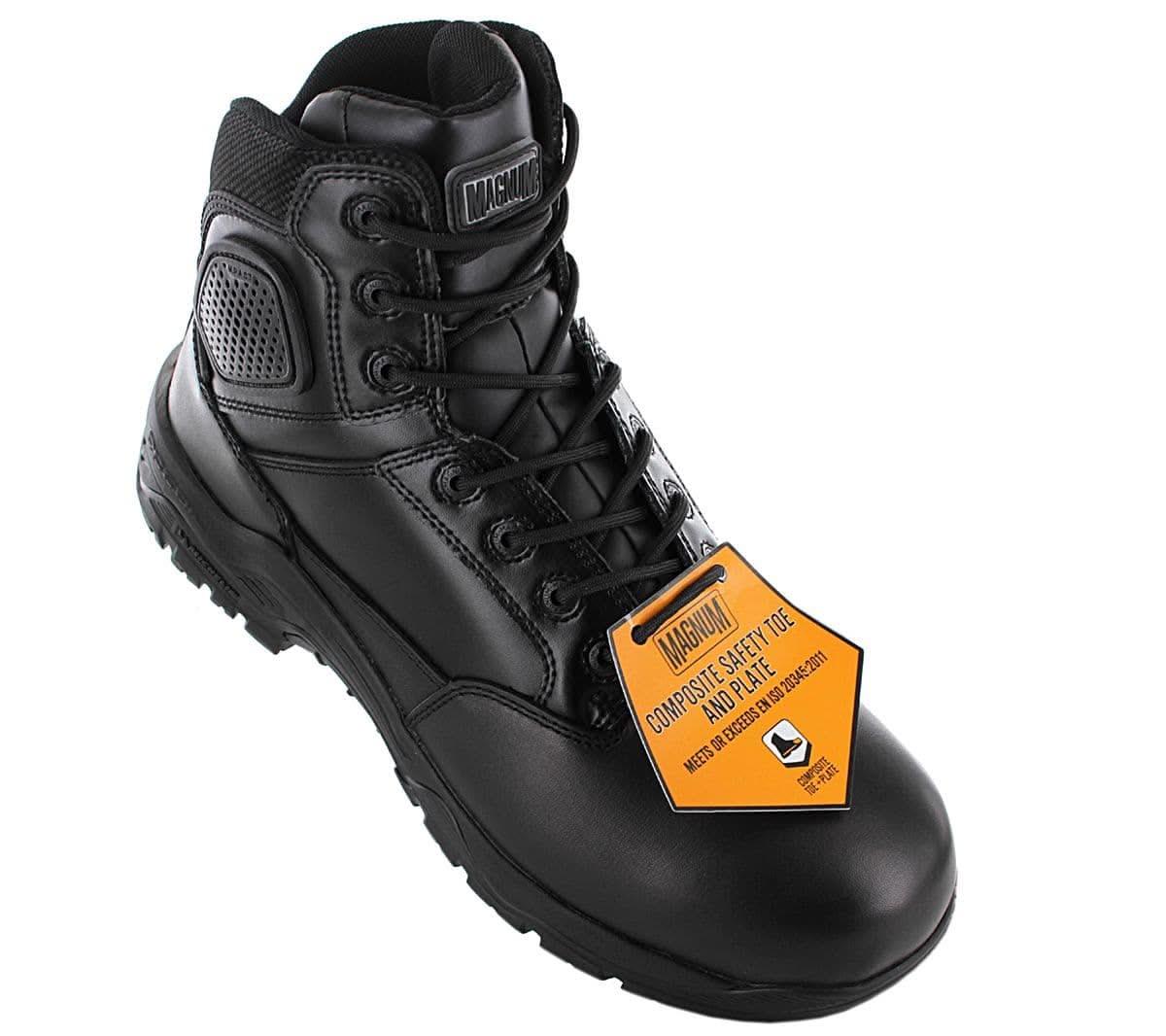 MAGNUM Strike Force 6.0 Leather S3 - Herren Sicherheitsstiefel Sicherheitsschuhe Schwarz M801550 - 021 - Brandstyle24