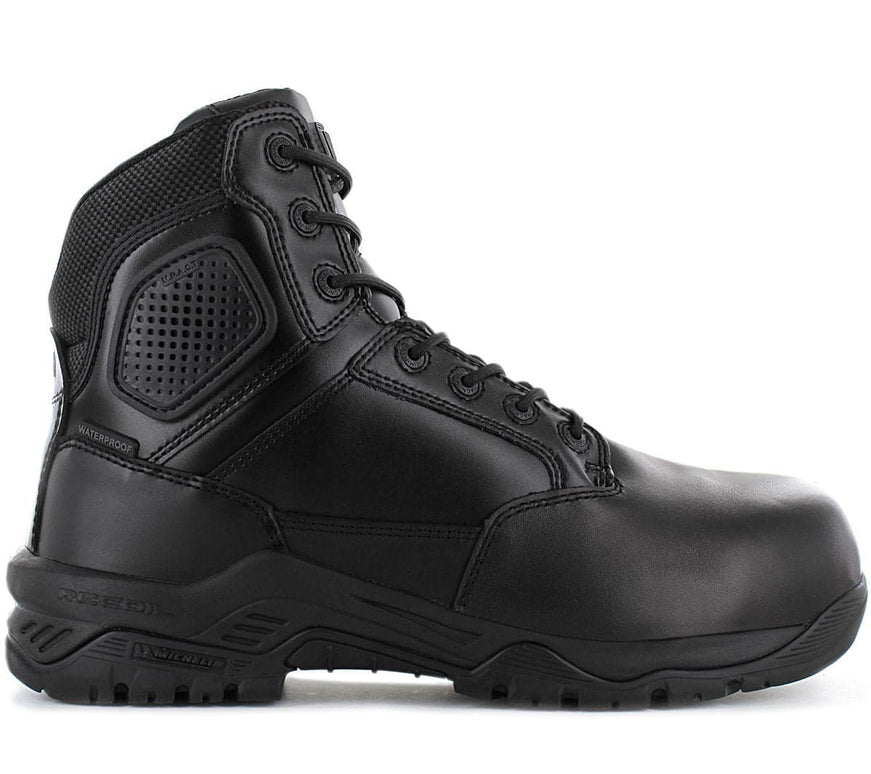 MAGNUM Strike Force 6.0 Leather S3 - Bottes de sécurité pour hommes Chaussures de sécurité Noir M801550-021