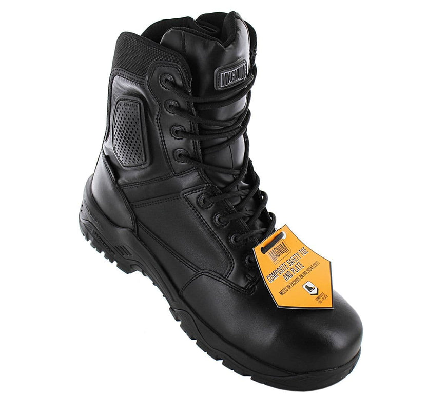 MAGNUM Strike Force 8.0 Leather S3 - Stivali antinfortunistici da uomo Scarpe antinfortunistiche nere M801551-021