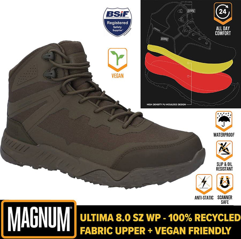 MAGNUM Ultima 6.0 WP - Waterproof - Herren Einsatz Schuhe Grün M810056-061