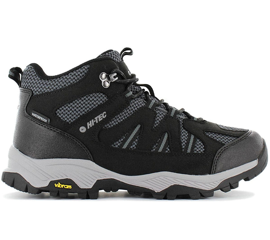HI-TEC Alpha Pro Vent Mid WP - Impermeable - Zapatillas de senderismo para hombre negro O010246-021