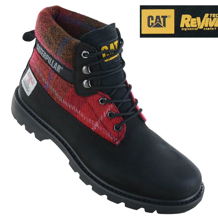 CAT Caterpillar Colorado 2.0 Harris Tweed Boots - Stiefel Leder Schwarz P111324