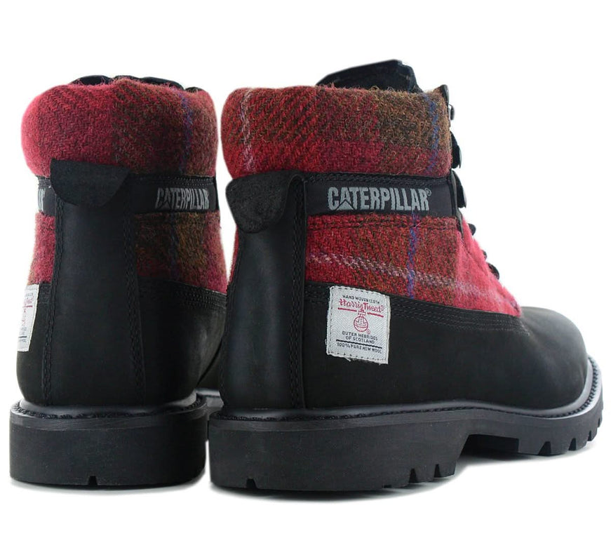 CAT Caterpillar Colorado 2.0 Harris Tweed Boots - Stiefel Leder Schwarz P111324