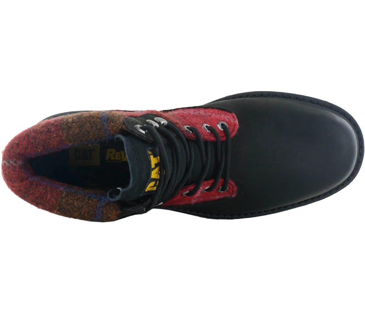 CAT Caterpillar Colorado 2.0 Harris Tweed Boots - Stiefel Leder Schwarz P111324 - Brandstyle24