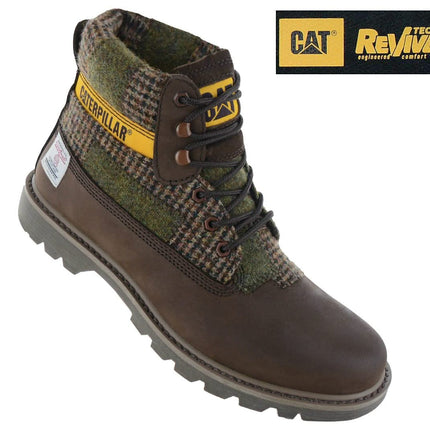 CAT Caterpillar Colorado 2.0 Harris Tweed Boots - Stiefel Leder Braun P111325