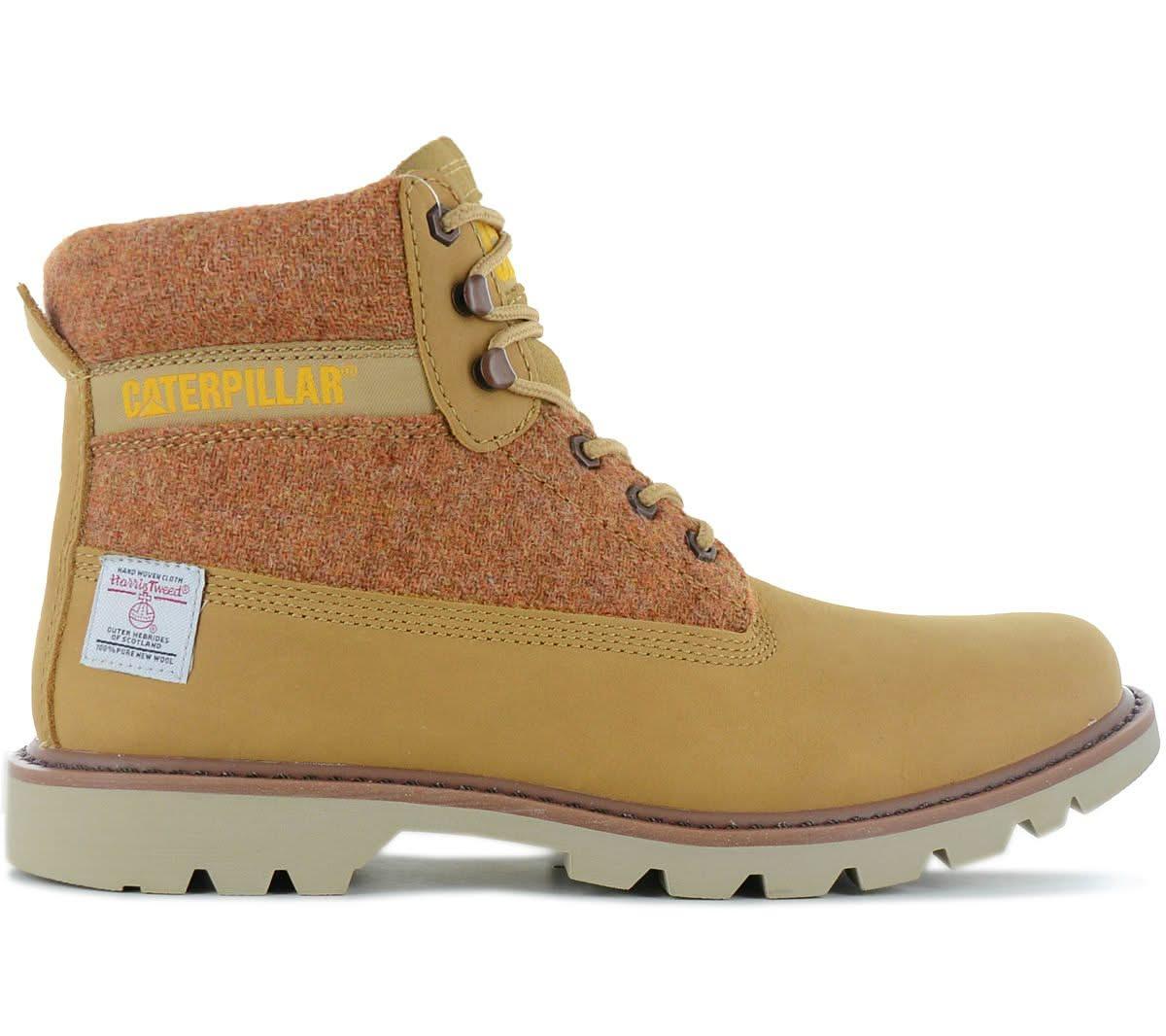 CAT Caterpillar Colorado 2.0 Harris Tweed Boots - Stiefel Leder Amber - Gold P111326 - Brandstyle24