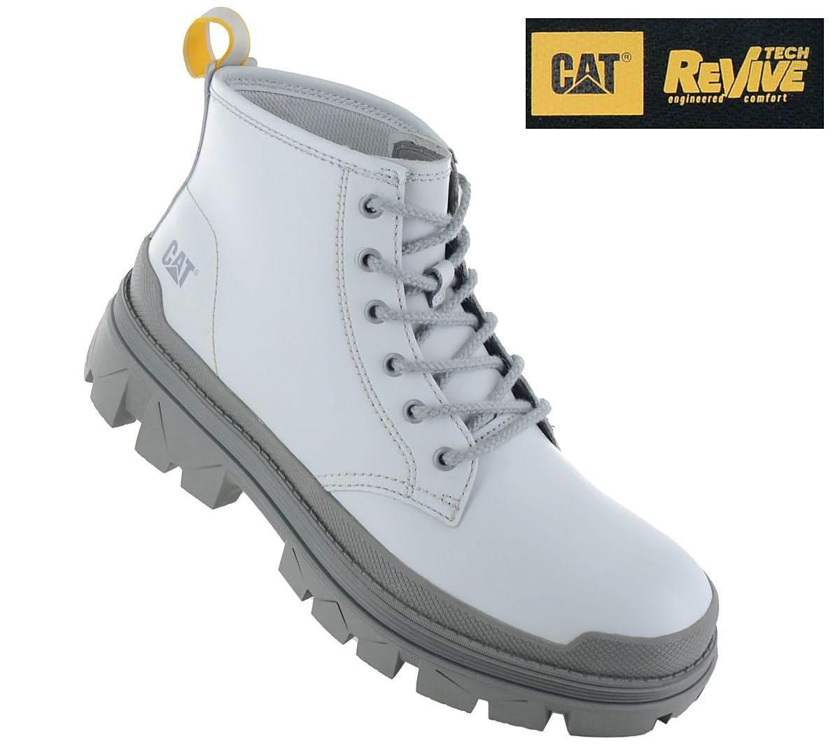 CAT Caterpillar Hardwear Mid Boots - Stiefel Leder Grau P111330 - Brandstyle24