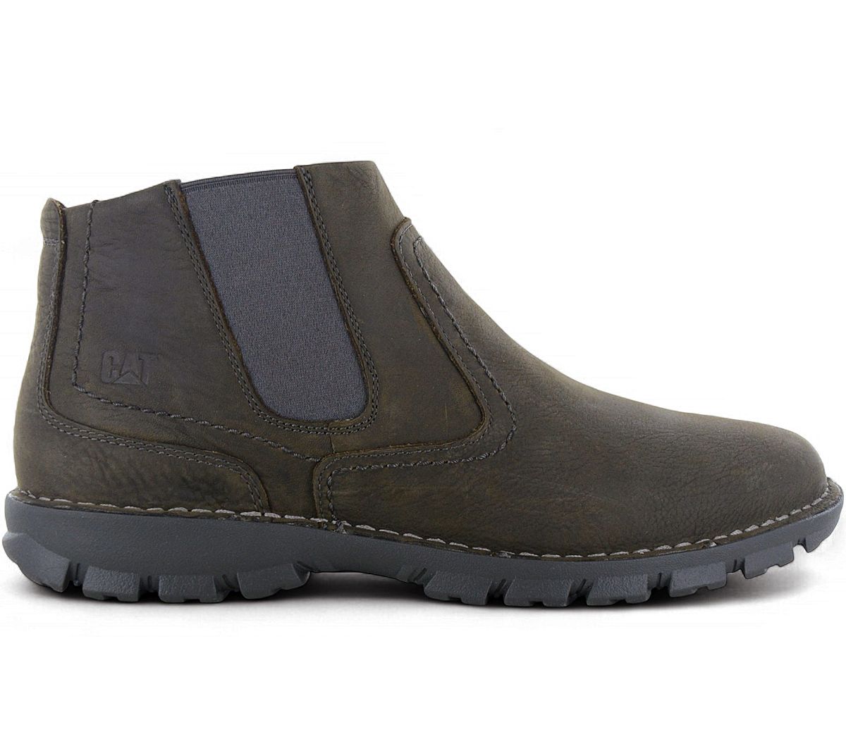 CAT Caterpillar Hoffman Casual - Herren Chelsea Boots Stiefel Stiefeletten Leder Grau P720661