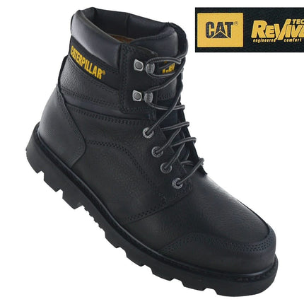 CAT Caterpillar Allerton Boots - Herren Stiefel Leder Schwarz P725445