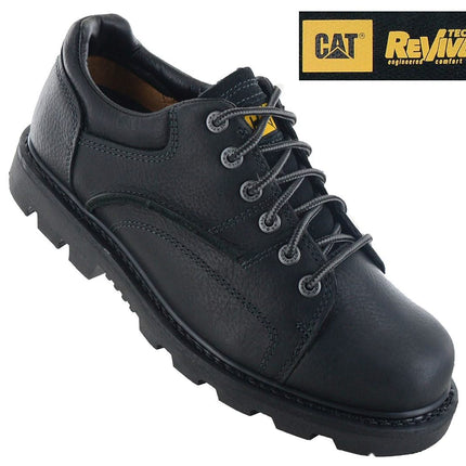 CAT Caterpillar ARCOLA - Herren Schuhe Leder Schwarz P725450