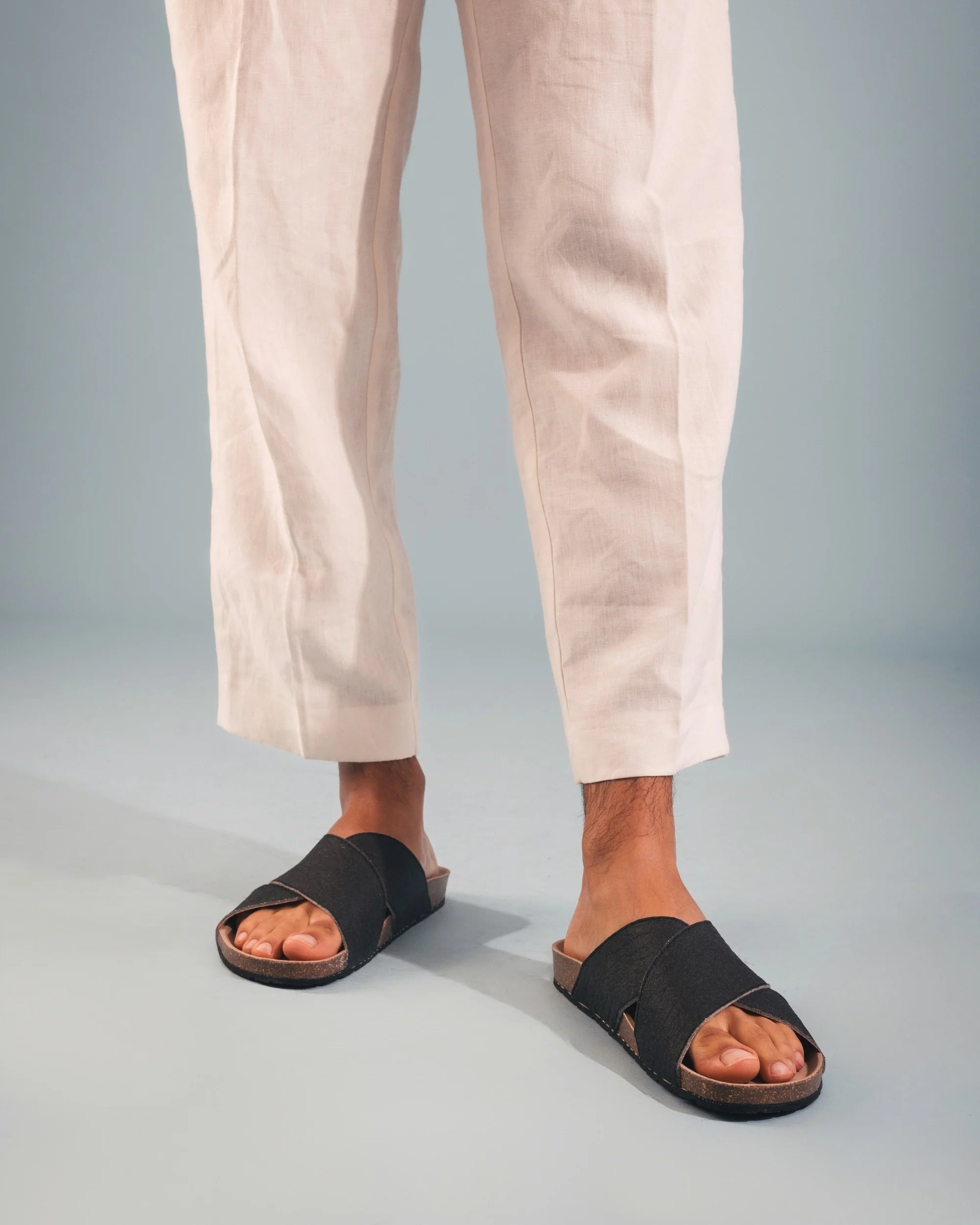 NAE Vegan Shoes TUPAI - Herren klassische Sandalen Schwarz - Hergestellt in Spanien - Brandstyle24