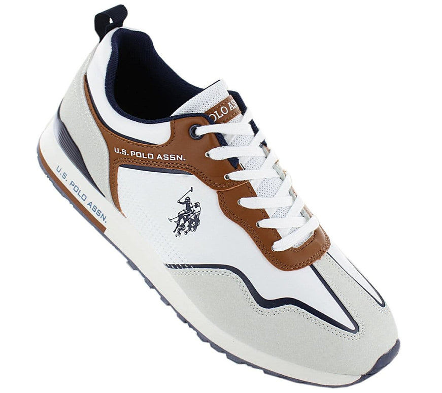 NOUS. Polo Assn. Tabry 002 - Baskets Schuhe Homme WHI-CUO01