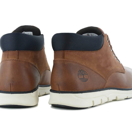 Timberland Bradstreet Mid Chukka - Chaussures Homme Baskets Cuir Marron TB0A13EE-214