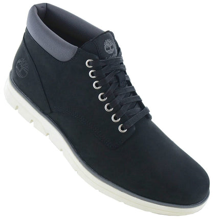 Timberland Bradstreet Mid-Top Sneaker - Herren Schuhe Leder Schwarz TB0A146Q-001