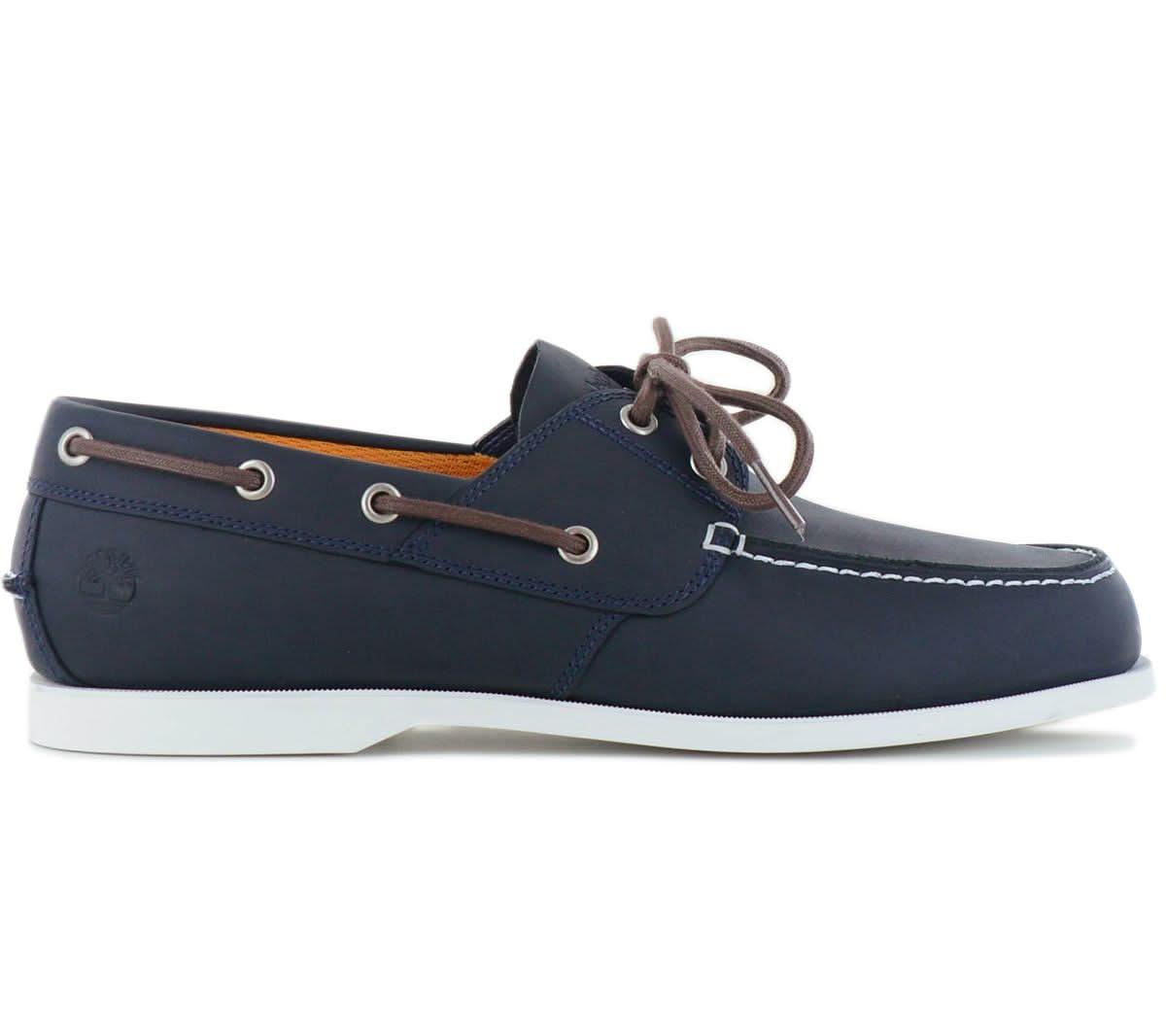 Timberland Cedar Bay Boat Shoe - Herren klassische Bootsschuhe Leder Blau TB0A288M - 019 - Brandstyle24