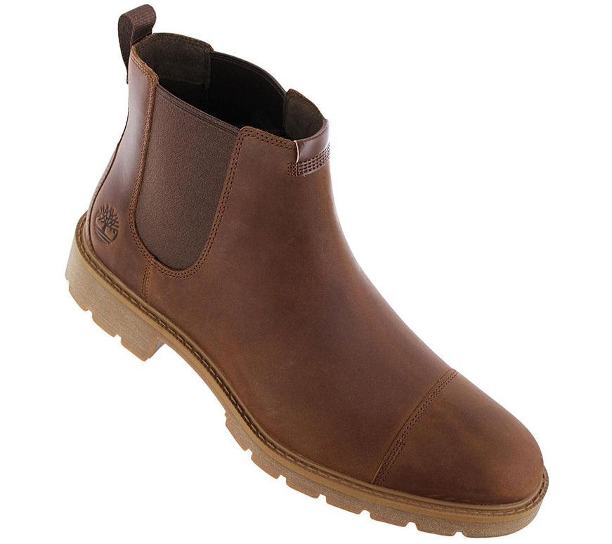 TIMBERLAND Elmhurst Mid Chelsea Boot - Herren Stiefelette Leder Braun TB0A29N5-F13