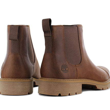 TIMBERLAND Elmhurst Mid Chelsea Boot - Stivaletti da uomo Pelle Marrone TB0A29N5-F13