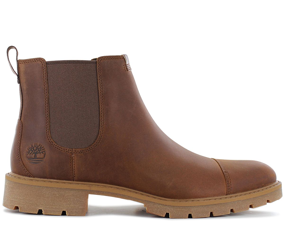 TIMBERLAND Elmhurst Mid Chelsea Boot - Herren Stiefelette Leder Braun TB0A29N5-F13