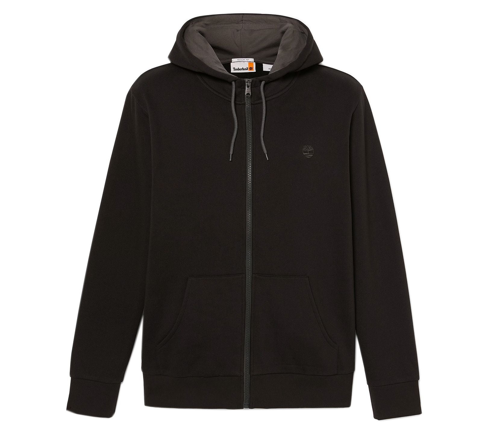 Timberland Oyster River Brushed Back Zip Hoodie - Herren Jacke mit Kapuze Schwarz TB0A2GCJ-X65