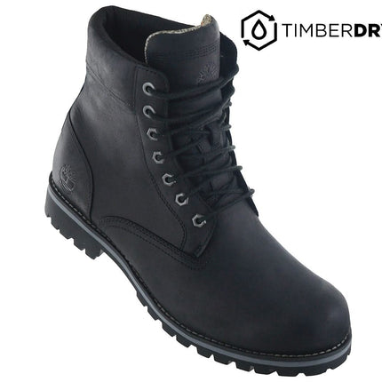 TIMBERLAND Premium Rugged WP 6 inch Waterproof Boot - Herren Winter Stiefel Leder Schwarz TB0A2KTV