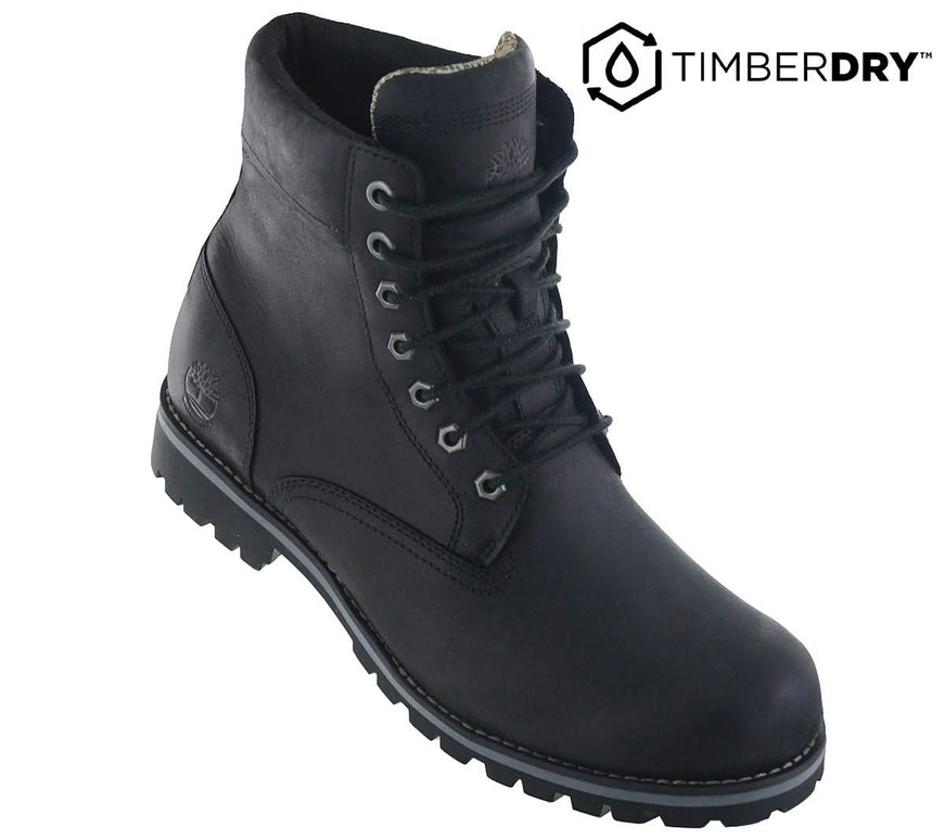 TIMBERLAND Premium Rugged WP 6 inch Waterproof Boot - Herren Winter Stiefel Leder Schwarz TB0A2KTV