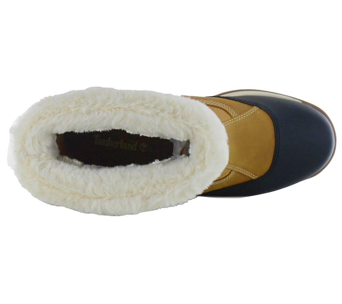 Timberland White Ledge WP Insulated Boot - Damen Winter Stiefel Gefüttert Leder Wheat TB0A2KUF - Brandstyle24