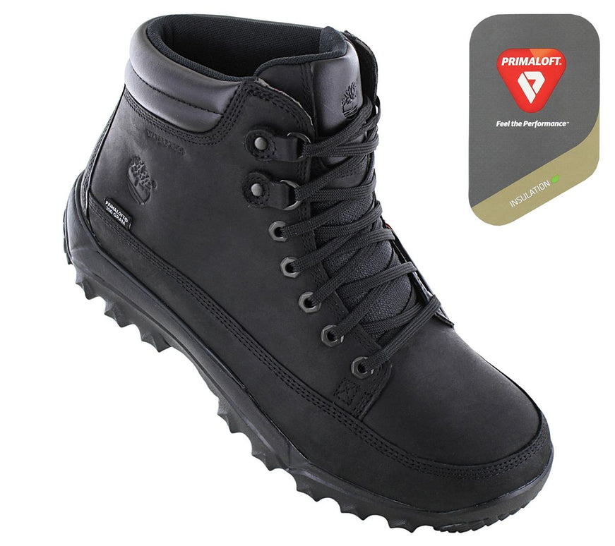 TIMBERLAND RIME RIDGE Mid WP Primaloft Impermeabile - Scarpe Invernali da Uomo Stivali Pelle Nere TB12403R-001