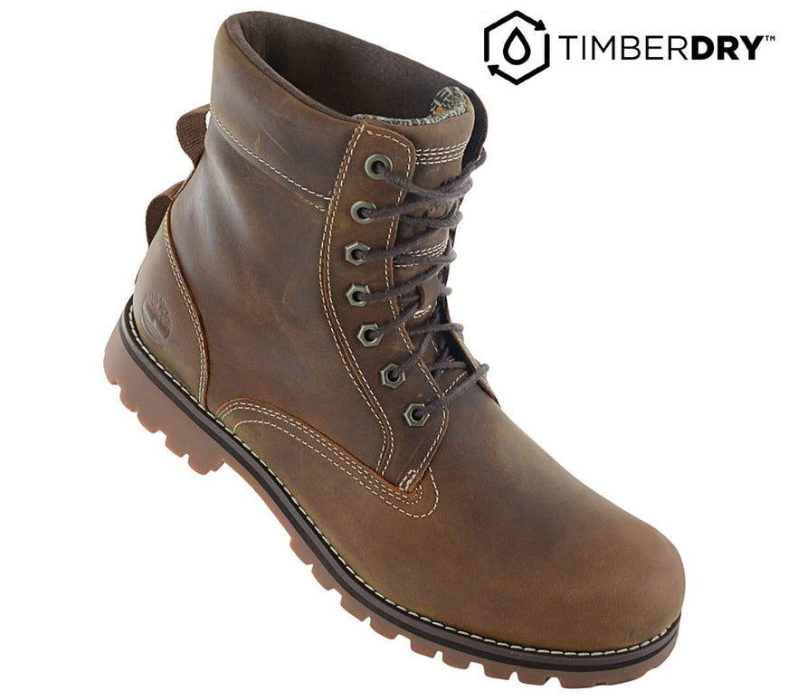 TIMBERLAND Premium Rugged WP 6 inch Waterproof Boot - Herren Winter Stiefel Leder Braun TB1A2JJB