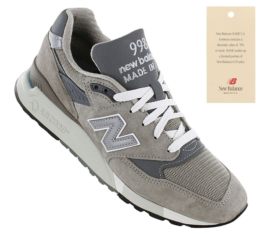 New Balance 998 - MADE in USA - Sneakers Shoes Gray U998GR